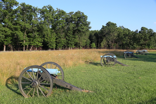 Cannons ready at Pea Ridge