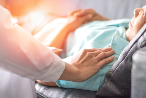 healthcare concept patient in bed