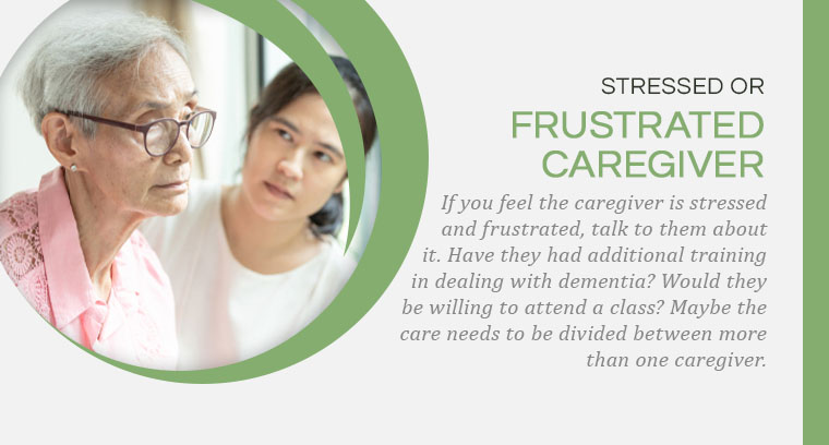 frustrated stressed caregiver graphic